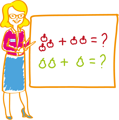 Учитель у доски